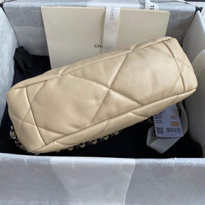 Chanel As1160 Chanel 19 Handbag Flap Lambskin B04852 94305 Apricot - Default Title - View 5