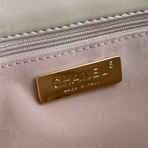 Chanel As1160 Chanel 19 Handbag Flap Lambskin B04852 94305 Apricot - Default Title - View 8