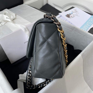 Chanel As1160 Chanel 19 Handbag Flap Lambskin B04852 94305 Navy Blue - Default Title - View 5