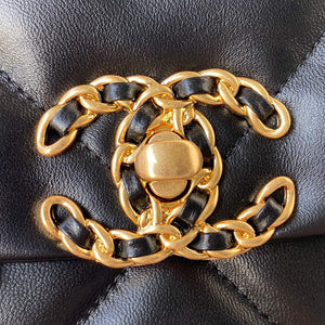 Chanel As1160 Chanel 19 Handbag Flap Lambskin B04852 94305 Black - Default Title - View 3