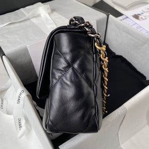 Chanel As1160 Chanel 19 Handbag Flap Lambskin B04852 94305 Black - Default Title - View 6