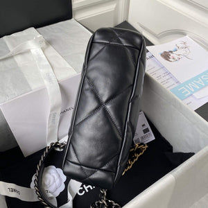 Chanel As1160 Chanel 19 Handbag Flap Lambskin B04852 94305 Black - Default Title - View 7
