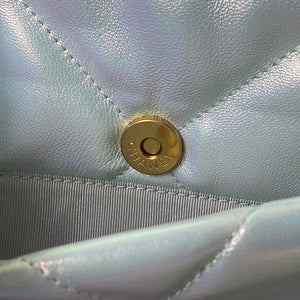 Chanel As1160 Chanel 19 Handbag Flap Lambskin B04852 94305 Light Blue Silver - Default Title - View 2