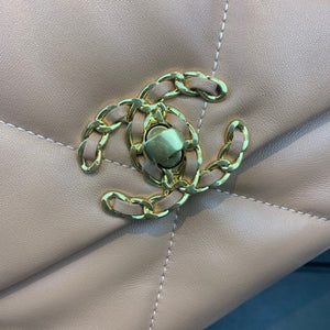 Chanel As1160 Chanel 19 Handbag Flap Lambskin Lake Nude Pink - Default Title - View 6