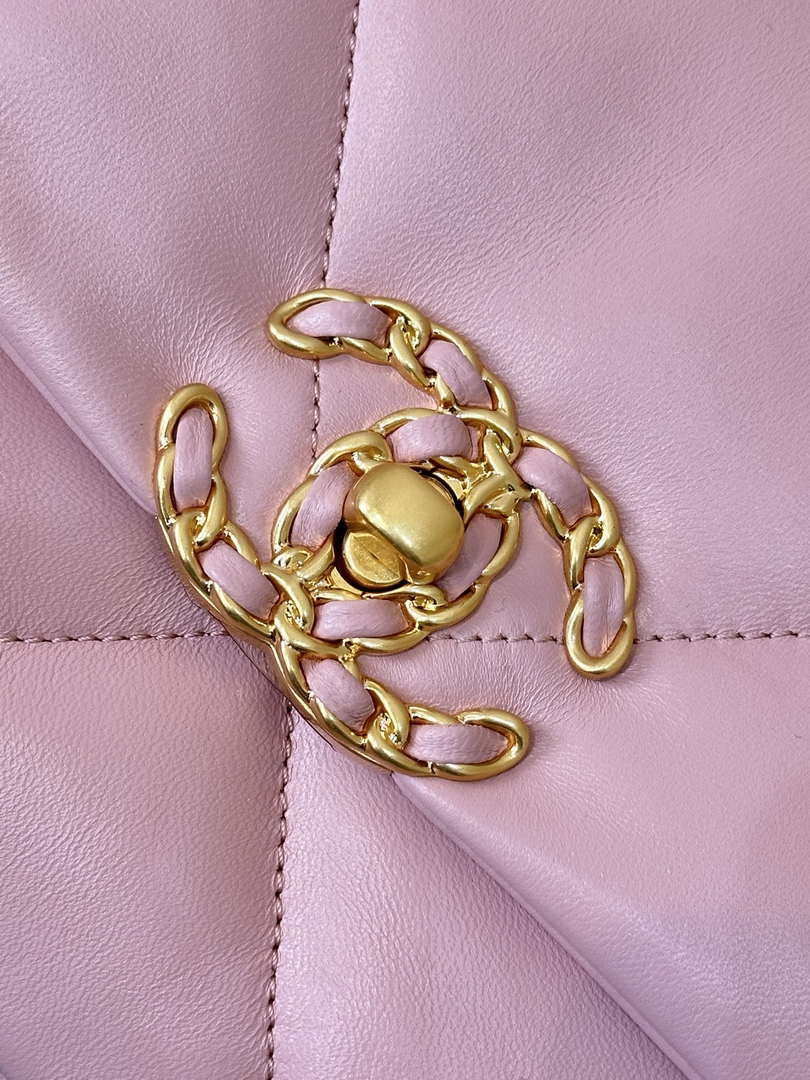 Chanel AS1160 Chanel 19 Handbag Flap Lambskin Pink