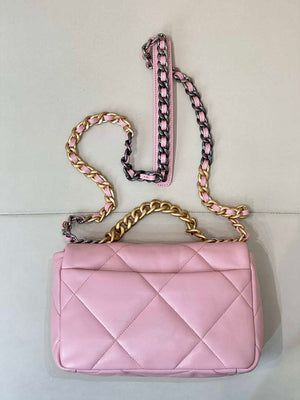 Chanel AS1160 Chanel 19 Handbag Flap Lambskin Pink - Default Title - View 7