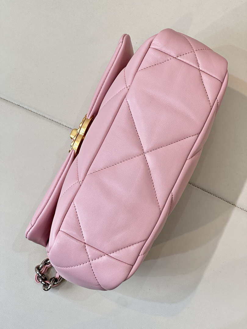 Chanel AS1160 Chanel 19 Handbag Flap Lambskin Pink