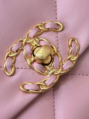 Chanel AS1160 Chanel 19 Handbag Flap Lambskin Pink - Default Title - View 12