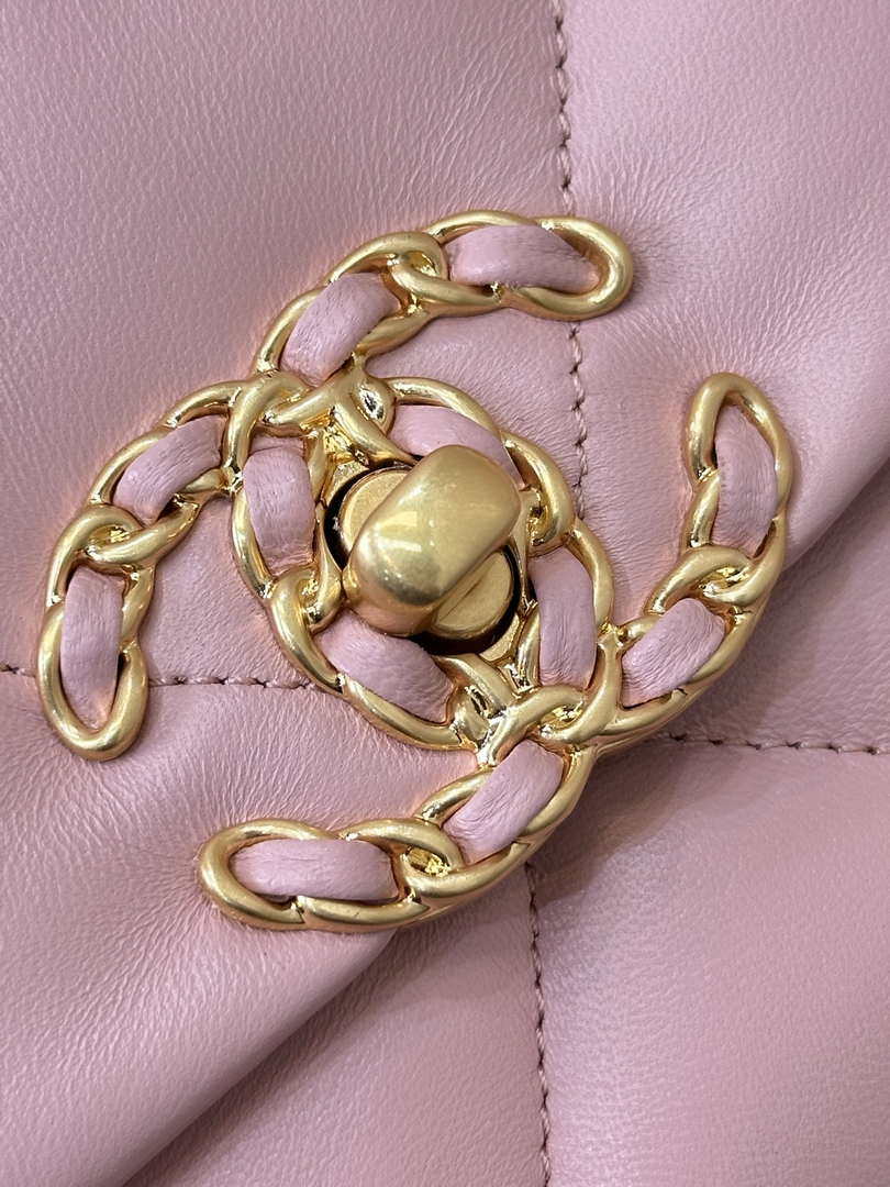 Chanel AS1160 Chanel 19 Handbag Flap Lambskin Pink