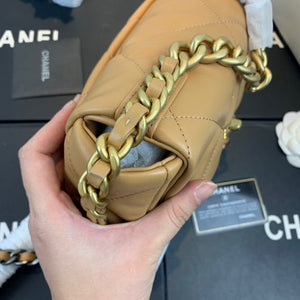 Chanel As1160 Chanel 19 Handbag Flap Lambskin Lake Tan - Default Title - View 7