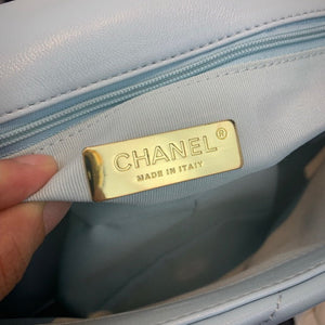 Chanel As1160 Chanel 19 Handbag Flap Lambskin Lake Light Blue - Default Title - View 8