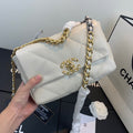 Chanel As1160 Chanel 19 Handbag Flap Lambskin Beige - Default Title - View 1