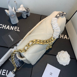Chanel As1160 Chanel 19 Handbag Flap Lambskin Beige - Default Title - View 5