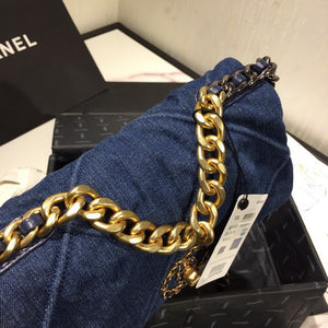 Chanel As1160 Chanel 19 Handbag Flap Shoulder Denim Blue - Default Title - View 4