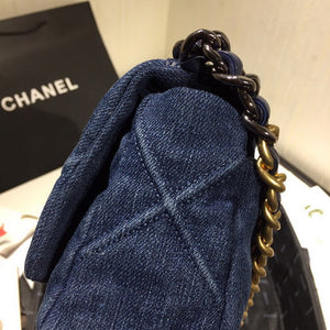Chanel As1160 Chanel 19 Handbag Flap Shoulder Denim Blue - Default Title - View 5