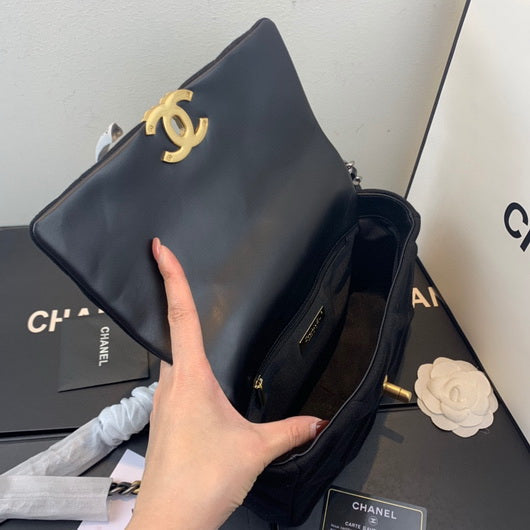 Chanel As1160 Chanel 19 Handbag Flap Shoulder Velvet Black - Default Title - View 7