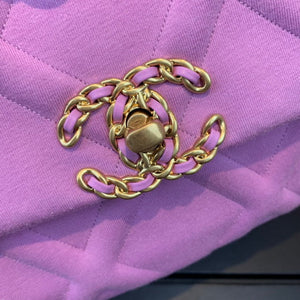 Chanel As1160 Chanel 19 Handbag Flap Shoulder Velvet Rose Red - Default Title - View 5