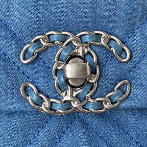 Chanel AS1160 Chanel 19 Handbag Lambskin Blue - Default Title - View 3