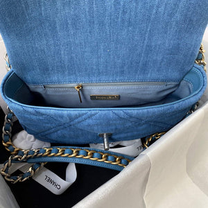 Chanel AS1160 Chanel 19 Handbag Lambskin Blue - Default Title - View 7