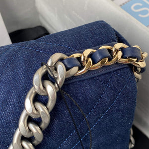 Chanel AS1160 Chanel 19 Handbag Lambskin Navy Blue - Default Title - View 4
