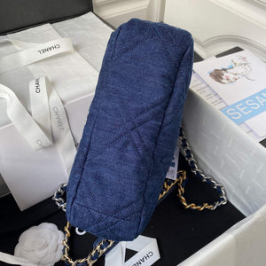 Chanel AS1160 Chanel 19 Handbag Lambskin Navy Blue - Default Title - View 5