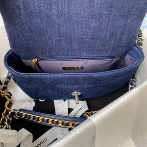 Chanel AS1160 Chanel 19 Handbag Lambskin Navy Blue - Default Title - View 6