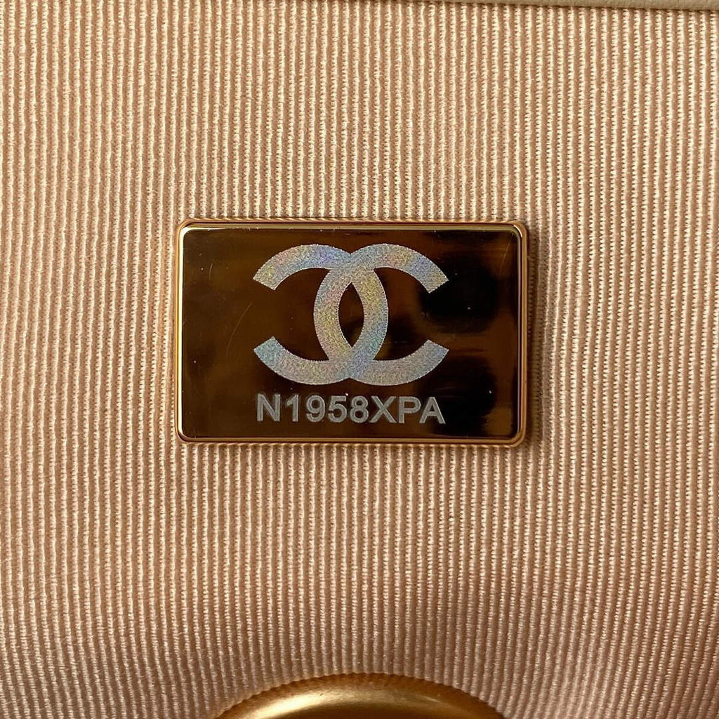 Chanel AS1161 Chanel 19 Large Flap Bag Lambskin B05179 Apricot Gold