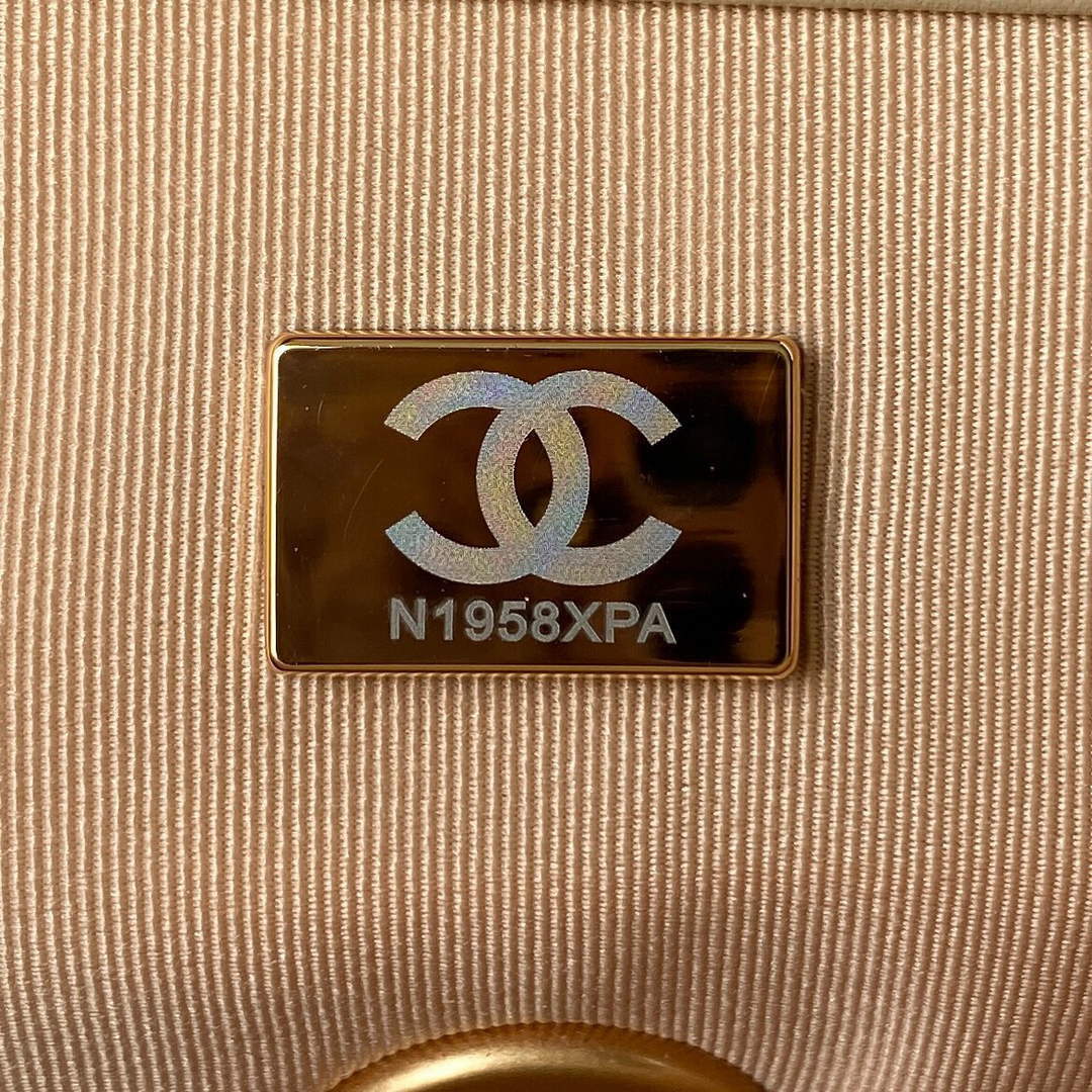 Chanel AS1161 Chanel 19 Large Flap Bag Lambskin B05179 Apricot Gold - Default Title - View 9