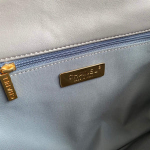 Chanel AS1161 Chanel 19 Large Flap Bag Lambskin B05179 Grey Gold - Default Title - View 7