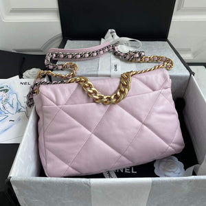 Chanel AS1161 Chanel 19 Large Flap Bag Lambskin B05179 Pink Gold - Default Title - View 2