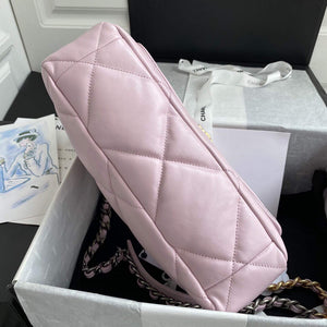 Chanel AS1161 Chanel 19 Large Flap Bag Lambskin B05179 Pink Gold - Default Title - View 6