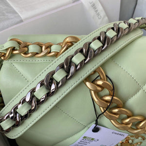 Chanel AS1161 Chanel 19 Large Flap Bag Lambskin B05179 Green Gold - Default Title - View 5