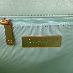 Chanel AS1161 Chanel 19 Large Flap Bag Lambskin B05179 Green Gold - Default Title - View 8