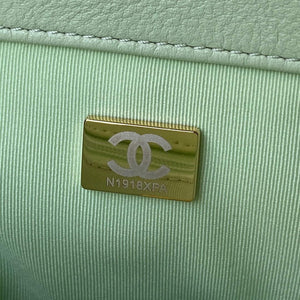 Chanel AS1161 Chanel 19 Large Flap Bag Lambskin B05179 Green Gold - Default Title - View 9