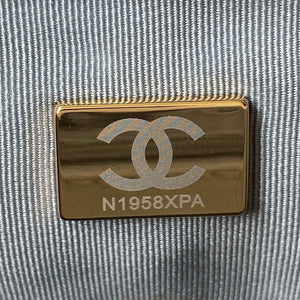 Chanel AS1161 Chanel 19 Large Flap Bag Lambskin B05179 Ligth Blue Gold - Default Title - View 9