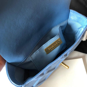 Chanel AS1163 Chanel Flap bag Velvet Blue - Default Title - View 8