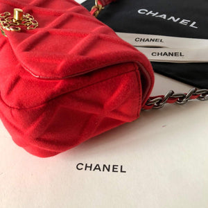 Chanel AS1163 Chanel Flap bag Velvet Red - Default Title - View 5