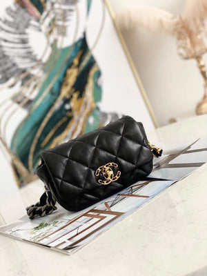 Chanel AS1163 Chanel Flap bag Lambskin Black - Default Title - View 1