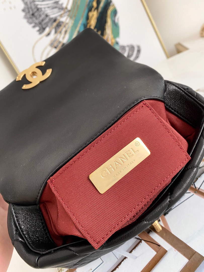 Chanel AS1163 Chanel Flap bag Lambskin Black