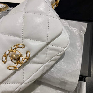 Chanel AS1163 Chanel Flap bag Lambskin White - Default Title - View 3