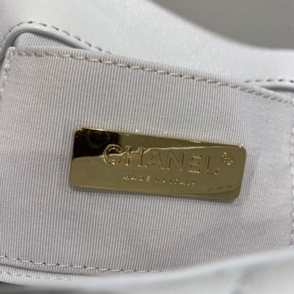 Chanel AS1163 Chanel Flap bag Lambskin White