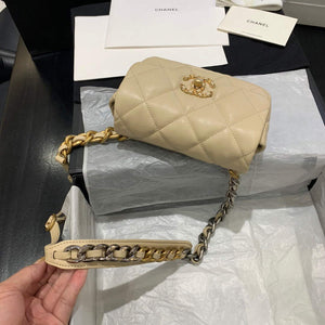 Chanel AS1163 Chanel Flap bag Lambskin Yellow - Default Title - View 5