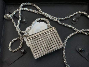 Chanel AB6154 Chanel Mini Flap Tiny bag Metal Silver - Default Title - View 8