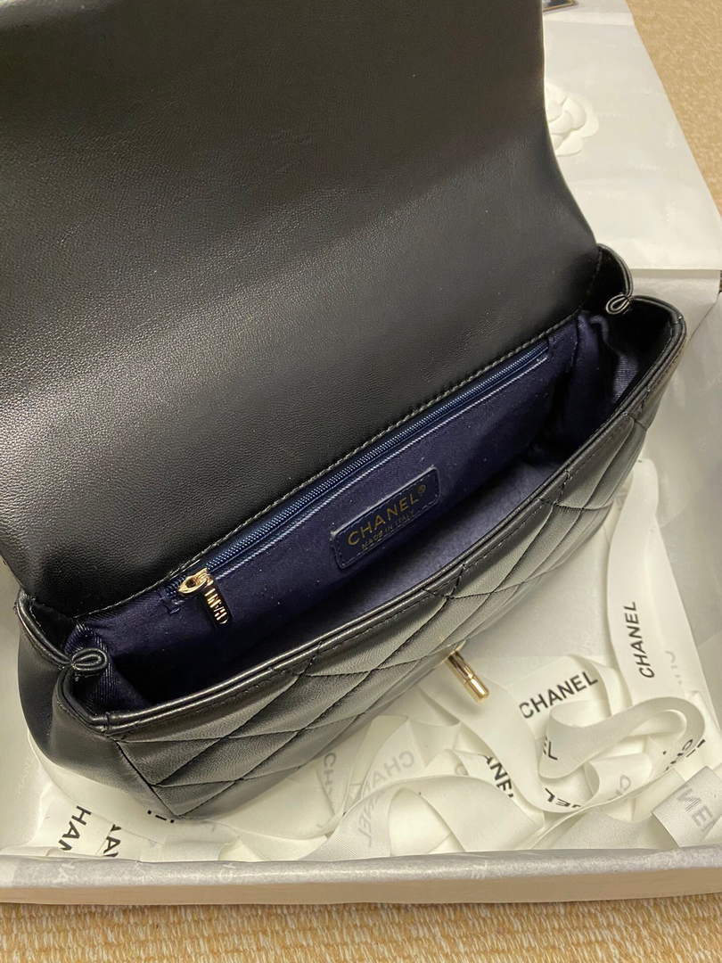 Chanel AS1353 Chanel flap bag Lambskin Black - Default Title - View 9