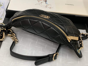 Chanel AS1356 Belt bag Lambskin gold Black - Default Title - View 6