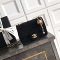 Chanel AS1786 Mini Flap Bag 25B Velvet Black