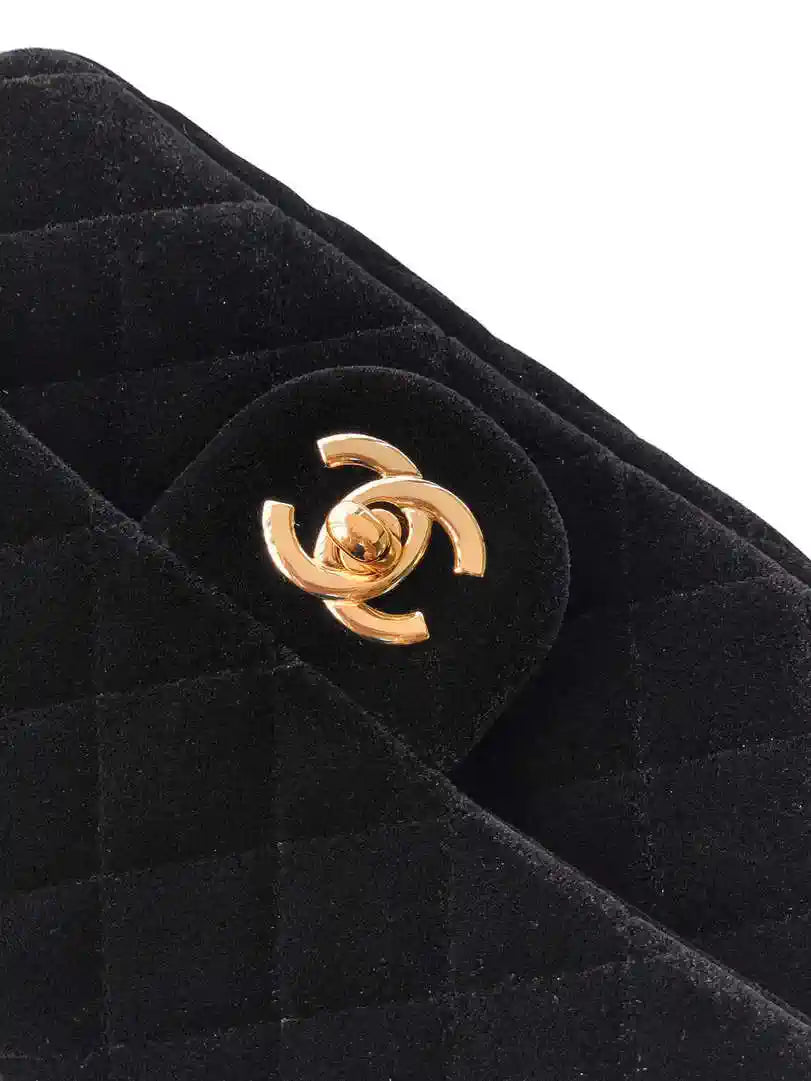 Chanel AS1786 Mini Flap Bag 25B Velvet Black