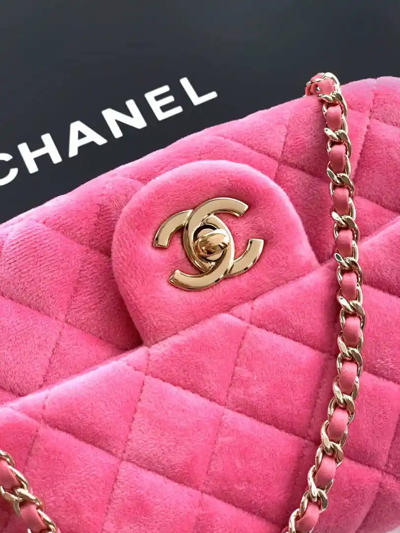 Chanel AS1786 Mini Flap Bag 25B Velvet Pink