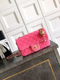 Chanel AS1787 Mini Flap Bag 25B Velvet Pink