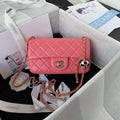 Chanel AS1787 Mini Flap Bag Football Lambskin Pink Gold - Default Title - View 1